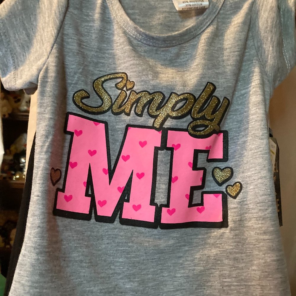 SAYS SIMPLE ME ON FRONT OF TOP HEARTS ON PANTS NEW